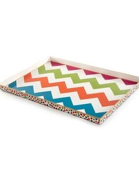 NEW Mackenzie Childs Trampoline Serving Trays Decorative Trays (2 avail) 14x20"